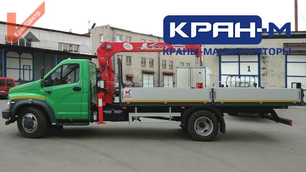 Бортовой автомобиль ГАЗон Next ГАЗ-C41R33 (4×2) c манипулятором Unic UR-V374