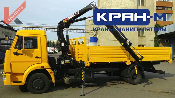 Бортовой автомобиль КАМАЗ-4308 (4×2) с гидравлическим КМУ Hiab XS 077B-2