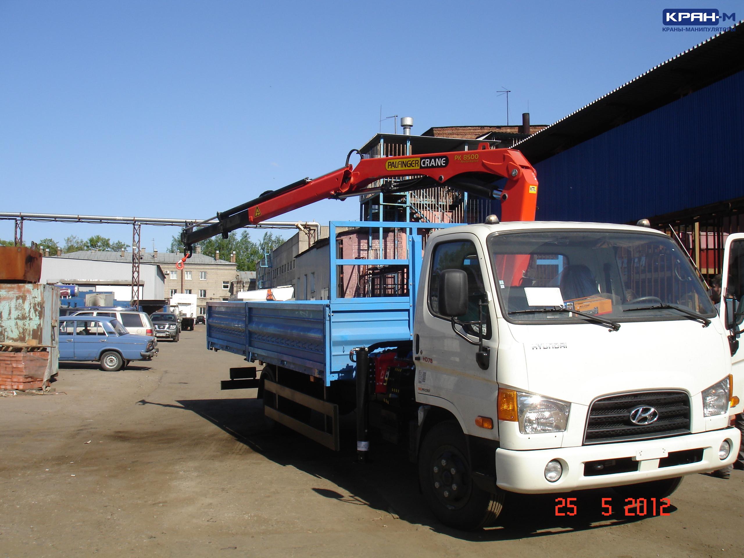 Hyundai HD78 с КМУ Palfinger PK8500